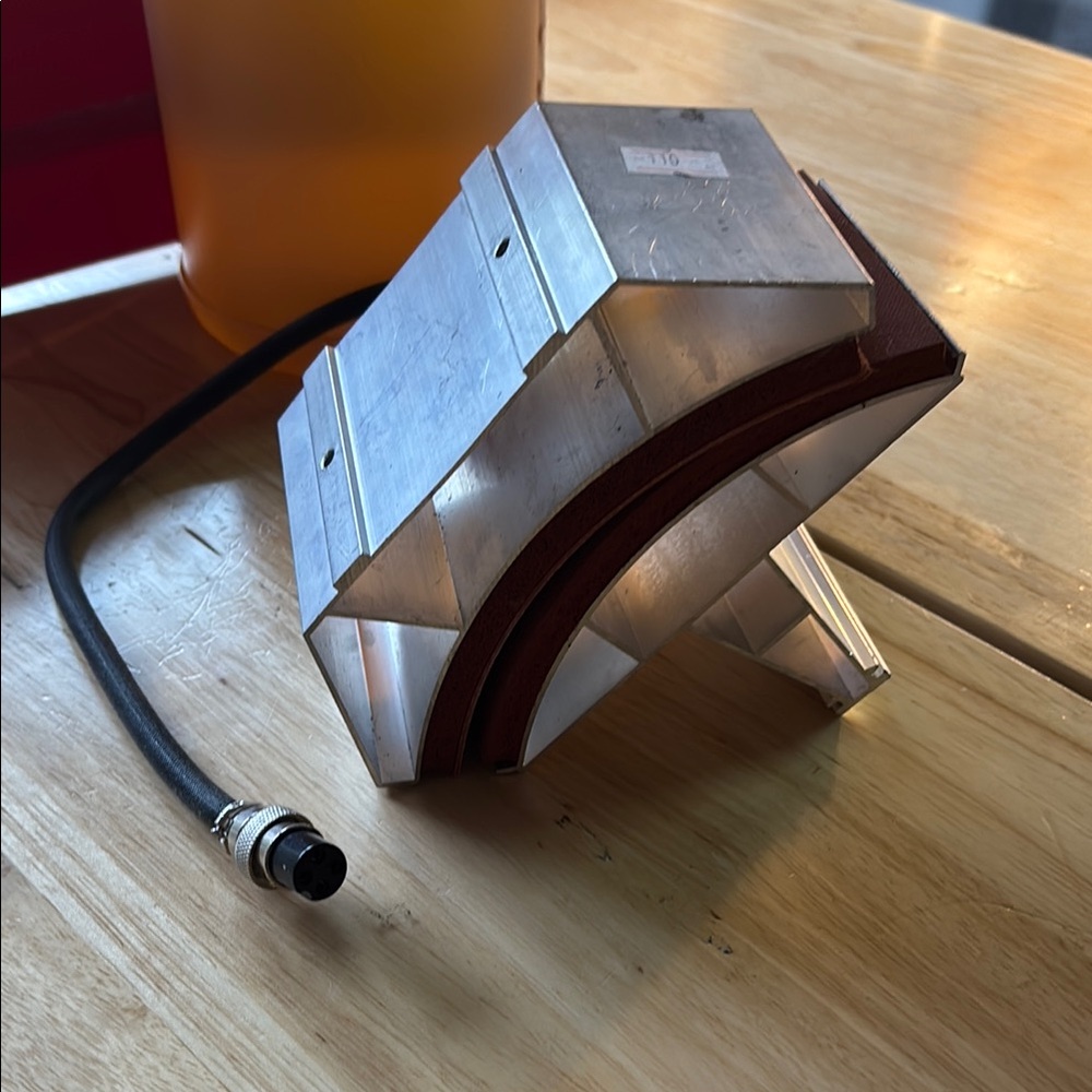 Silver and Brown Metal Device